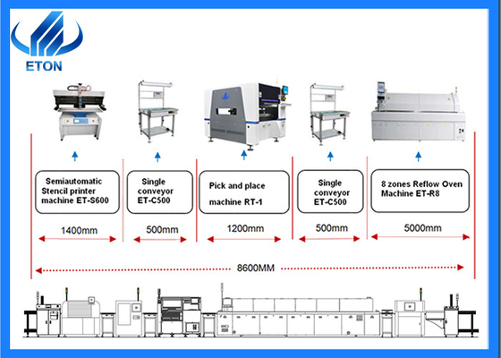 LED خط إنتاج لمبة PCBA اختيار ووضع مصنعي آلة 35000 CPH SMT Machine