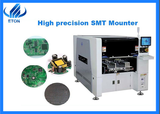 آلة تركيب LED عالية الدقة 0201 10 رؤوس 40000CPH SMT Chip Mounter