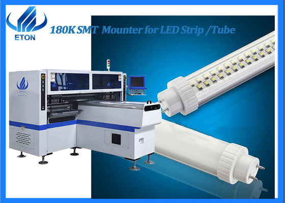 1.2m أنبوب LED اختيار ووضع آلة خط إنتاج ضوء LED رأس مزدوج التنسيب