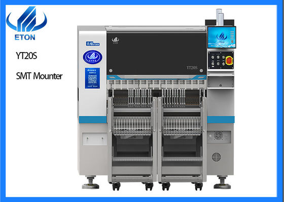 دقة SMT SMD Mounter 20 Pcs رئيس اختيار ووضع آلة