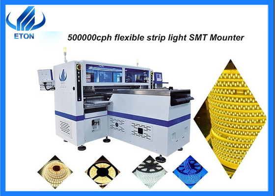 آلة التقط والوضع عالية السرعة T9-2S SMT 500000 CPH لإنتاج شريط LED