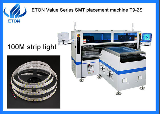 200m LED Strip SMT Pick And Place Machine خط الحل التلقائي الكامل لمكونات المكثفات
