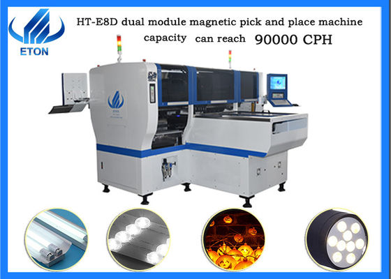 90000 CPH Pick and Place Machine 24 Nozzles 48 Feeder Non Stop Material