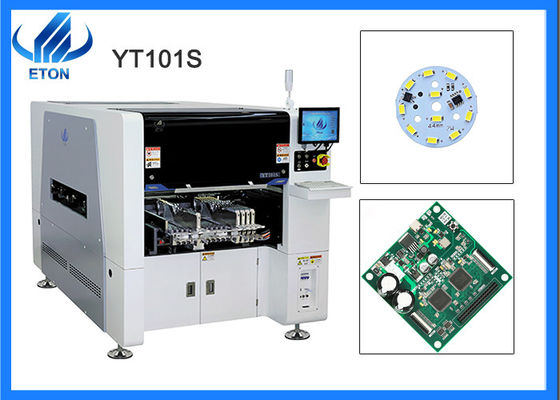 PCB SMT Pick And Place Machine 40000CPH 0201 10 رؤوس 16 مغذيات سائق