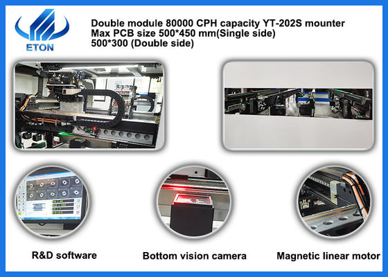يمكن أن تقوم الدقة الفائقة بتركيب 0201 مكونات SMT Pick And Place Machine