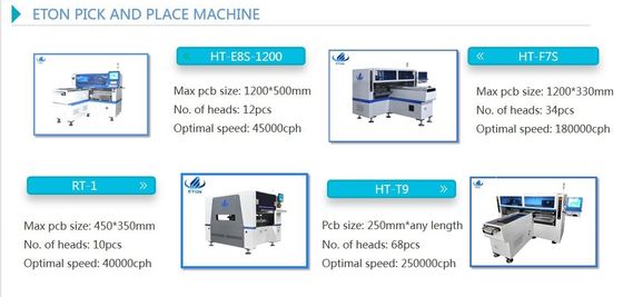 آلة تصنيع الضوء الخطي 180000cph 34pcs رؤوس SMT Chip Mounter