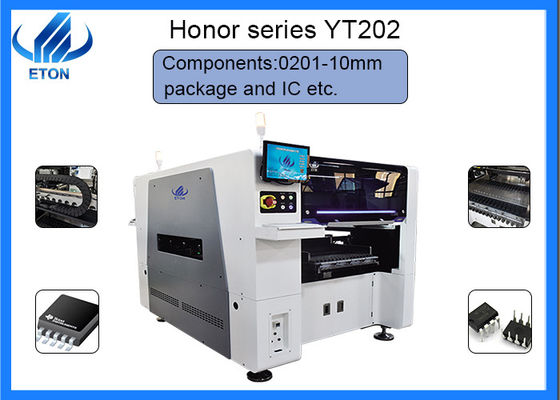 90000 CPH اختيار ووضع المعدات السكك الحديدية المزدوجة لمكون IC