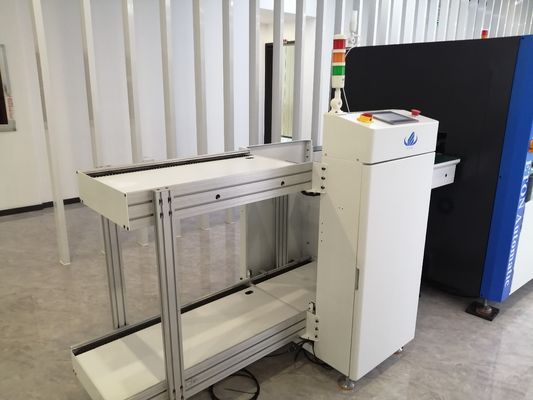 آلة اللودر ذات السكك الحديدية المفردة SMT تتحكم في شاشة اللمس ذات اللون الحقيقي