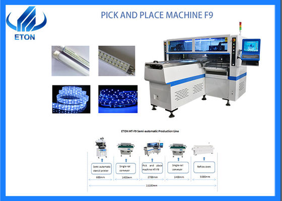آلة تصنيع الشريط LED عالية السرعة 250000CPH Mount 0402 Pick And Place Machine