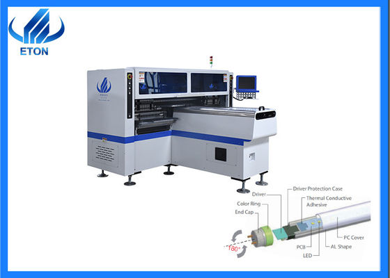 ETON 18W CPH SMT Chip Mounter 1.2m LED أنابيب اختيار ووضع المعدات
