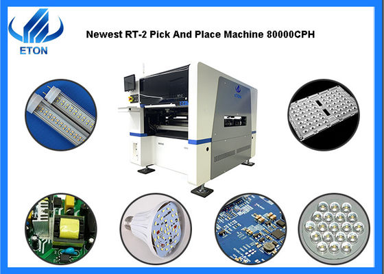 الوحدة المزدوجة SMT Pick Place Machine عالية الدقة لوحة مزدوجة 80000cph