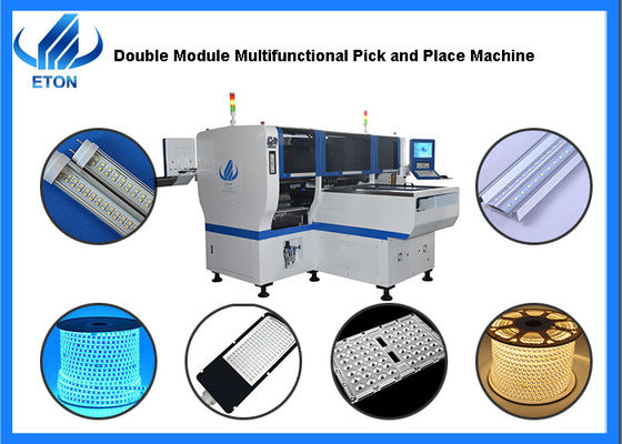 أدى ضوء 8kw Smt Mounter لأنبوب / قطاع / لمبة ضوء ذراع مزدوج وحدة مزدوجة سرعة مزدوجة