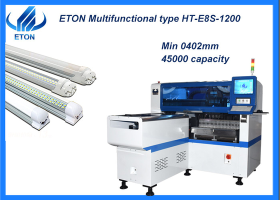 SMT 28 رأس LED آلة تجميع ثنائي الفينيل متعدد الكلور 1700KG اختيار مكان آلة