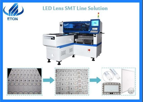 28 مغذيات LED رقاقة المركب 1200 * 500 مم LED عدسة / لوحة ضوء SMT Mounter