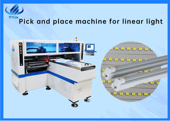 SMT LED Pick And Place Machine 180000CPH 68 مغذيات للضوء الخطي