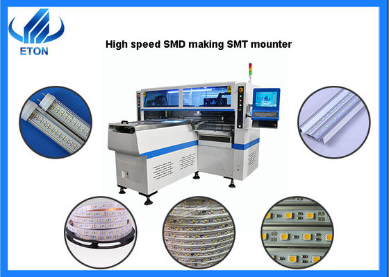 آلة SMT Pick Place الموفرة للطاقة مع 68 رأسًا و68 محطة تغذية