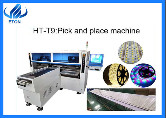 HT-T9 LED شريط SMT آلة تركيب 68 المغذيات ورؤوس 500mm/S السرعة