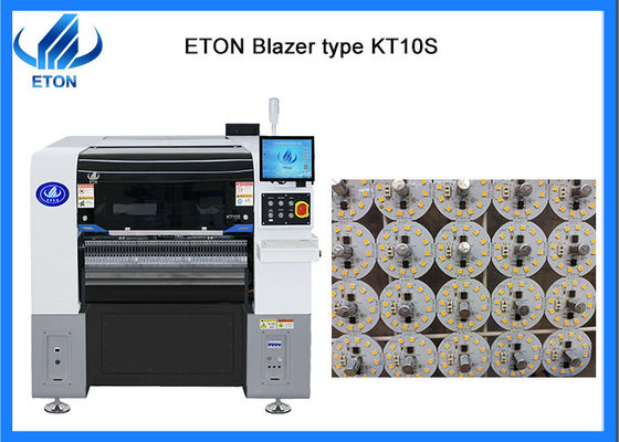 SMT 10 رؤوس اختيار ووضع آلة لإضاءة LED / 500 * 470mm ماكس PCB