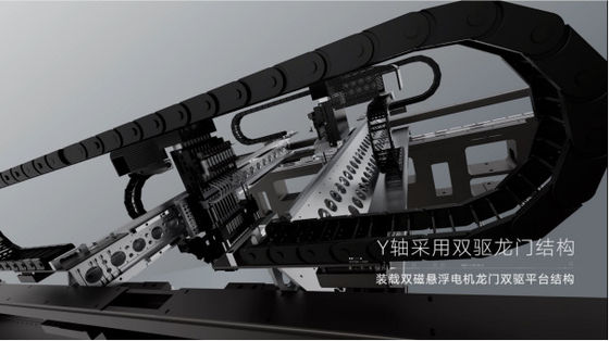 SMT 10 رؤوس اختيار ووضع آلة لإضاءة LED / 500 * 470mm ماكس PCB