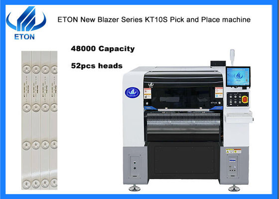 دقة 10 فوهة آلة وضع SMT ل 0402 مكونات 220V إمدادات الطاقة و 2080KG قدرة