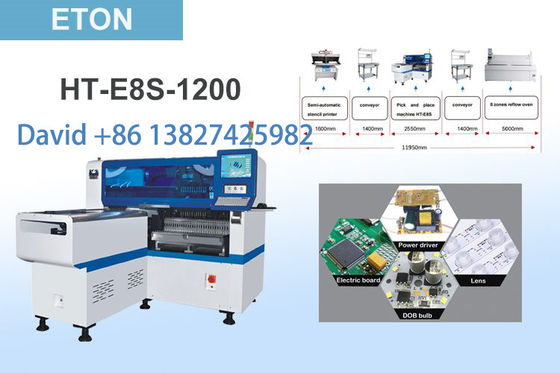 أوتوماتيك LED Light Making SMT Mounter 45K Led Lighting Pcba Assembly Machine وحدة التجميع