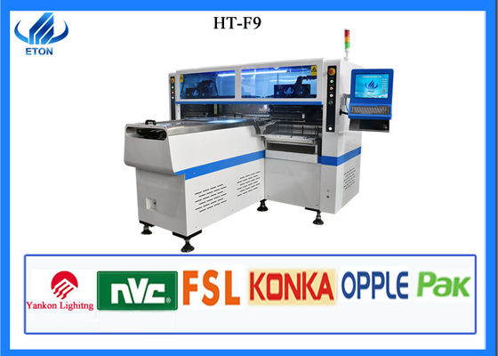 SMT Strip Light 200K CPH 6KW HT-F9 آلة تجميع ثنائي الفينيل متعدد الكلور