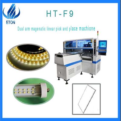 250000CPH LED عالية السرعة اختيار ووضع آلة ذات محرك خطي مغناطيسي مزدوج الذراع