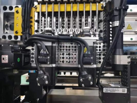 10 رؤوس LED لمبة ماكينة عالية الدقة 2 قطعة آلة اختيار ووضع الكاميرا